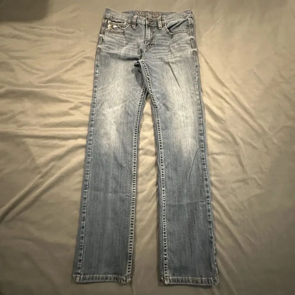 Cody James Jeans Mens 31x34 Bootcut Slim Western Cotton Spandex Denim RN138823